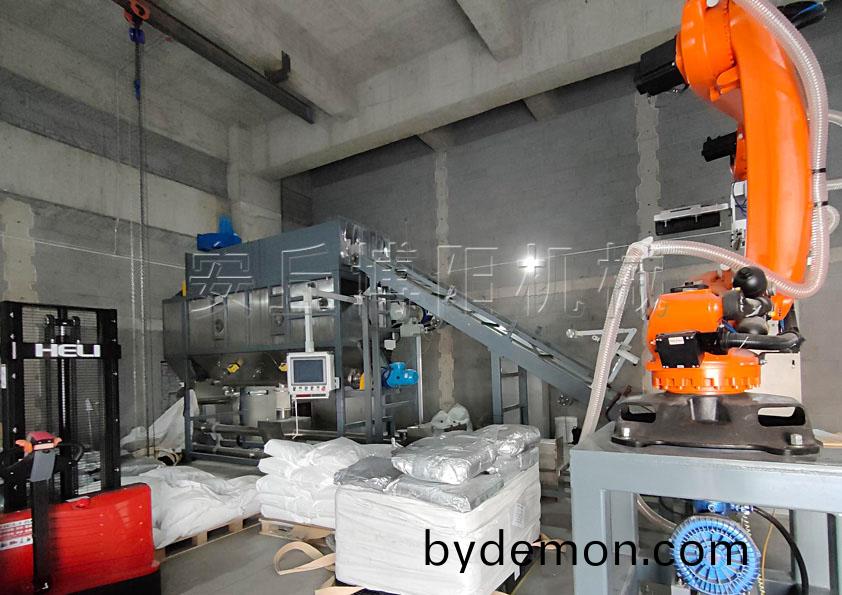25kg片碱自动拆包机器人 无尘粉体全自动拆袋机械手